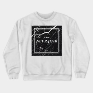 Nevr4evr on White Crewneck Sweatshirt